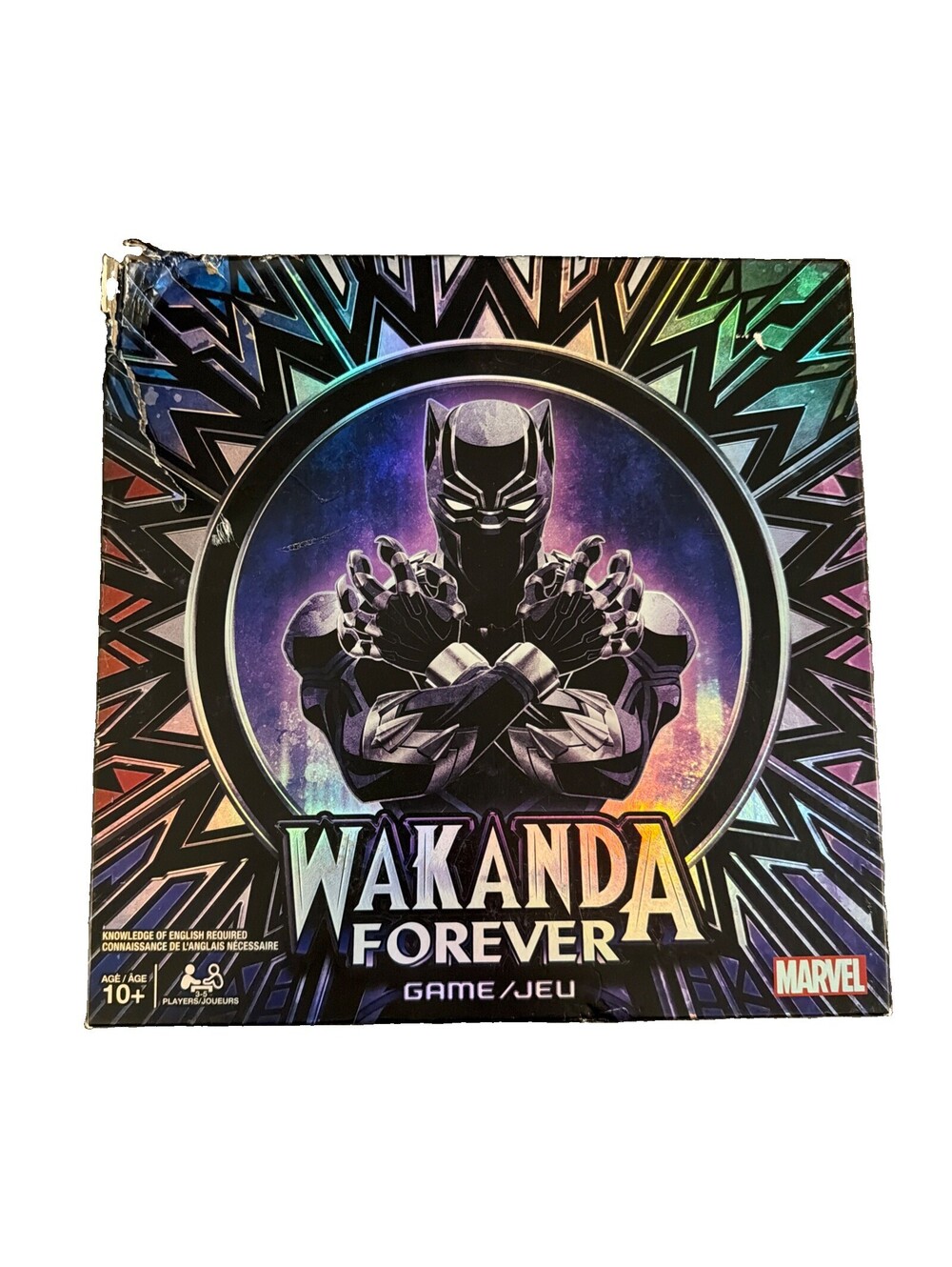 Marvel Wakanda Forever Black Panther Dice Rolling Family Board Game Damaged Box